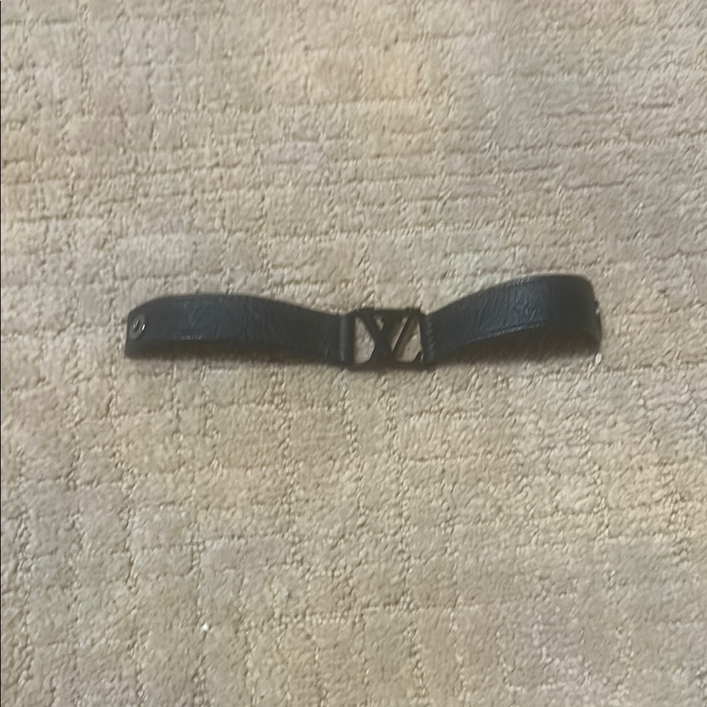 Men's Black Leather wristband